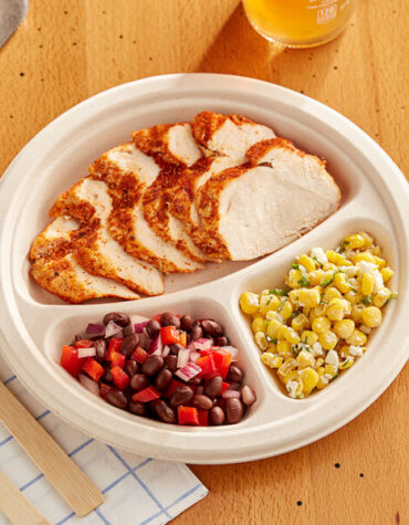 3-Compartment Square Meal Tray