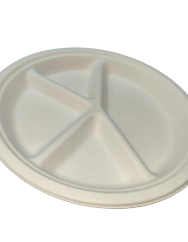 12 inch 4-Compartment Round Plate