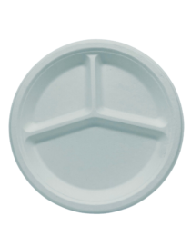10 inch 3-Compartment Round Plate