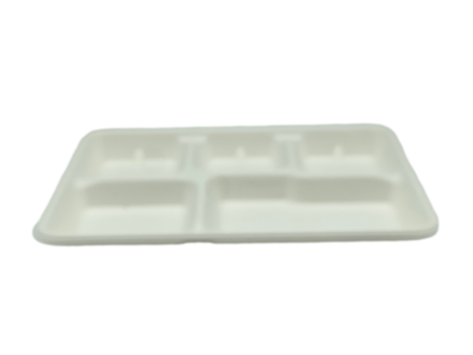 5-Compartment Deep Dish Meal Tray